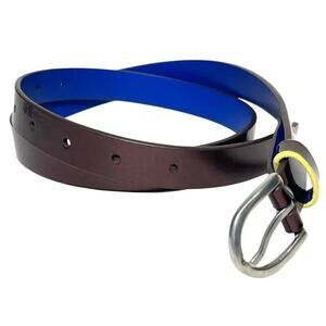 PAUL SMITH Women’s Thin Plumb Metallic Damson Belt